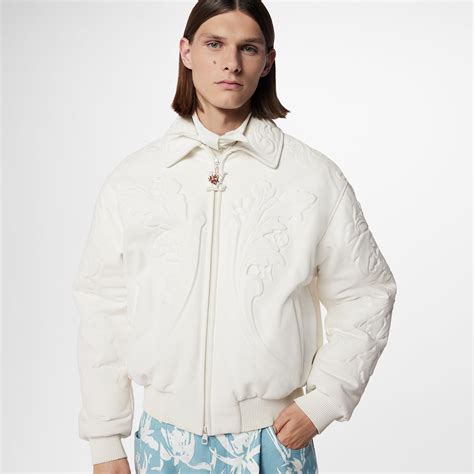 lv ornaments leather blouson|Louis Vuitton LV Ornaments Leather Blouson White Men's.